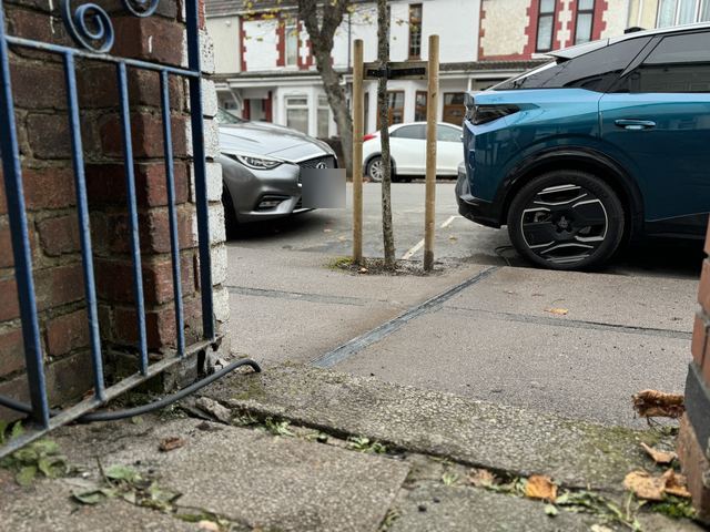 EV charging channel installed across a pavement